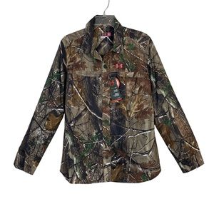 Under Armour AllSeasonGear Women’s Camo Field Performance Shirt Jacket Sz XL